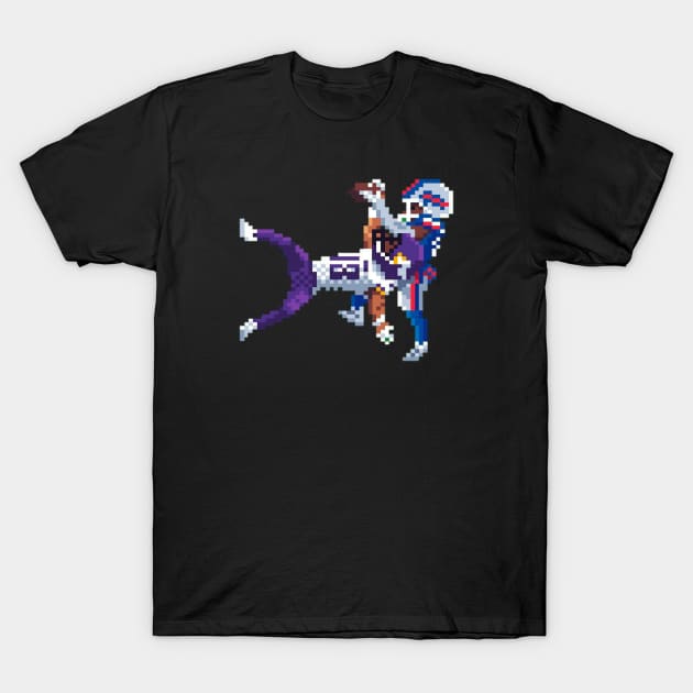 justin jefferson 8bit T-Shirt by Roti Kodok Art